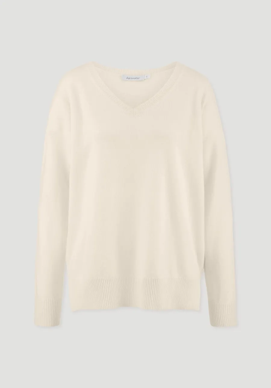 Strick Pullover Oversized aus Bio-Merinowolle mit Cashmere von hessnatur