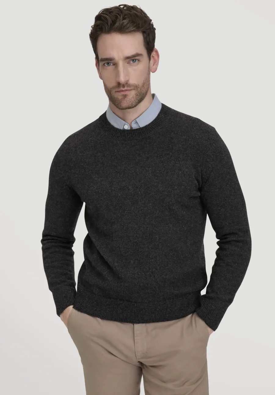 Strick Pullover Regular aus Bio-Merinowolle mit Bio-Baumwolle von hessnatur