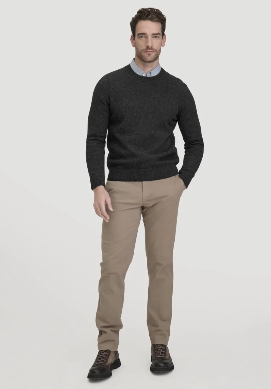 Strick Pullover Regular aus Bio-Merinowolle mit Bio-Baumwolle von hessnatur