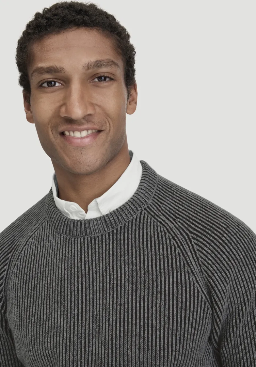 Strick Pullover Regular aus Bio-Baumwolle mit Bio-Merinowolle von hessnatur