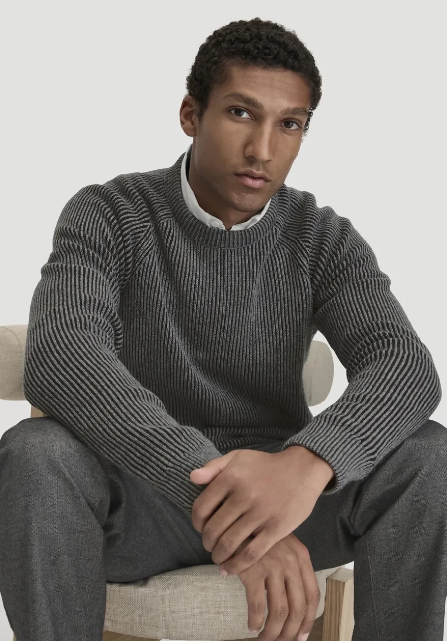 Strick Pullover Regular aus Bio-Baumwolle mit Bio-Merinowolle von hessnatur