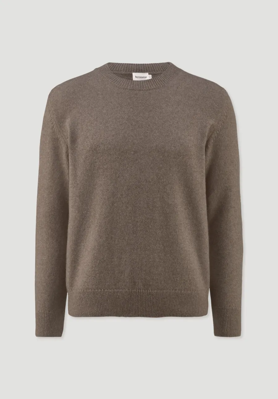 Strick Pullover Regular aus Bio-Merinowolle mit Bio-Baumwolle von hessnatur