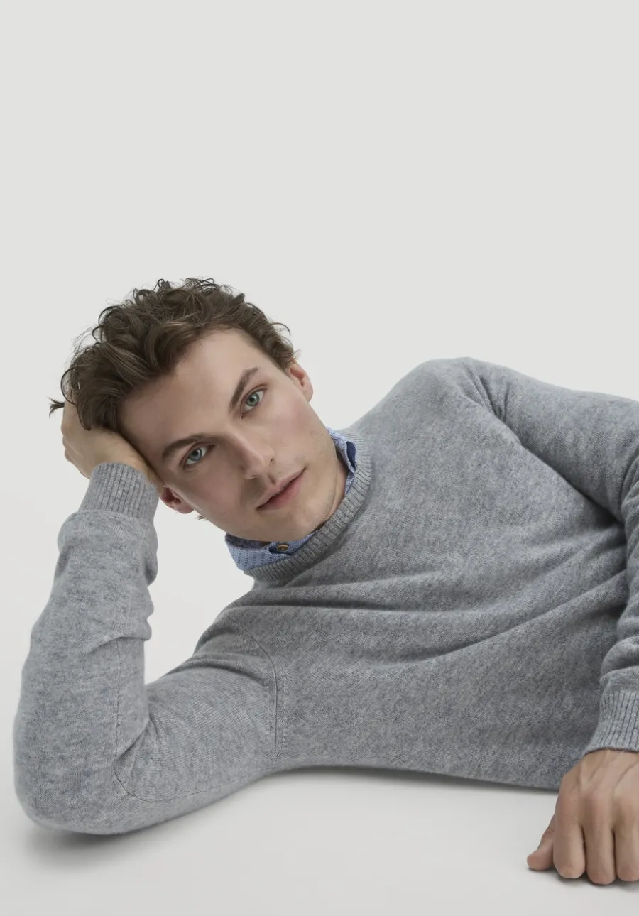 Strick Pullover Regular BETTER RECYCLING aus reinem Cashmere von hessnatur