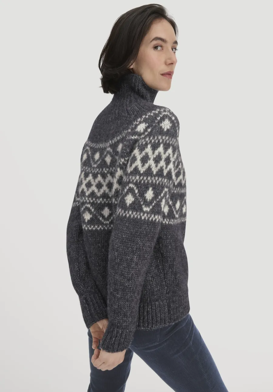 Strick Pullover Relaxed aus Alpaka mit Bio-Baumwolle von hessnatur
