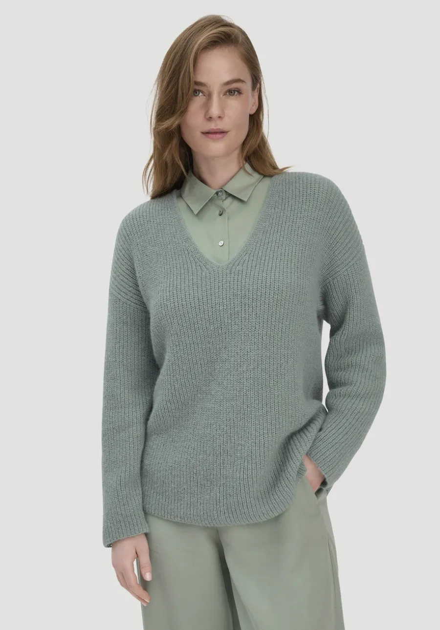 Strick Pullover Relaxed aus reinem Alpaka von hessnatur