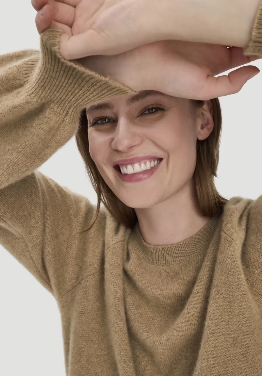 Strick Pullover Relaxed BETTER RECYCLING aus reinem Cashmere von hessnatur