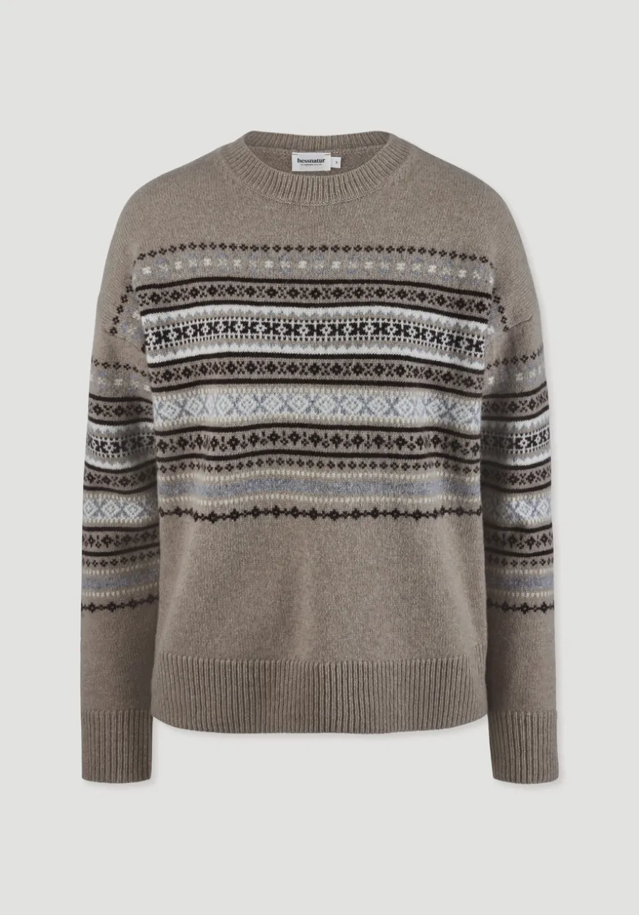 Strick Pullover Relaxed BETTER RECYCLING aus reiner Bio-Merinowolle von hessnatur