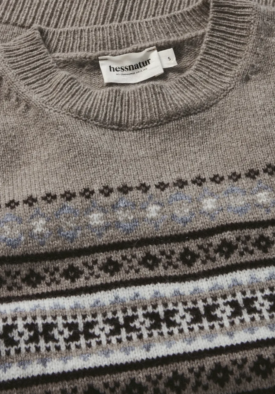 Strick Pullover Relaxed BETTER RECYCLING aus reiner Bio-Merinowolle von hessnatur