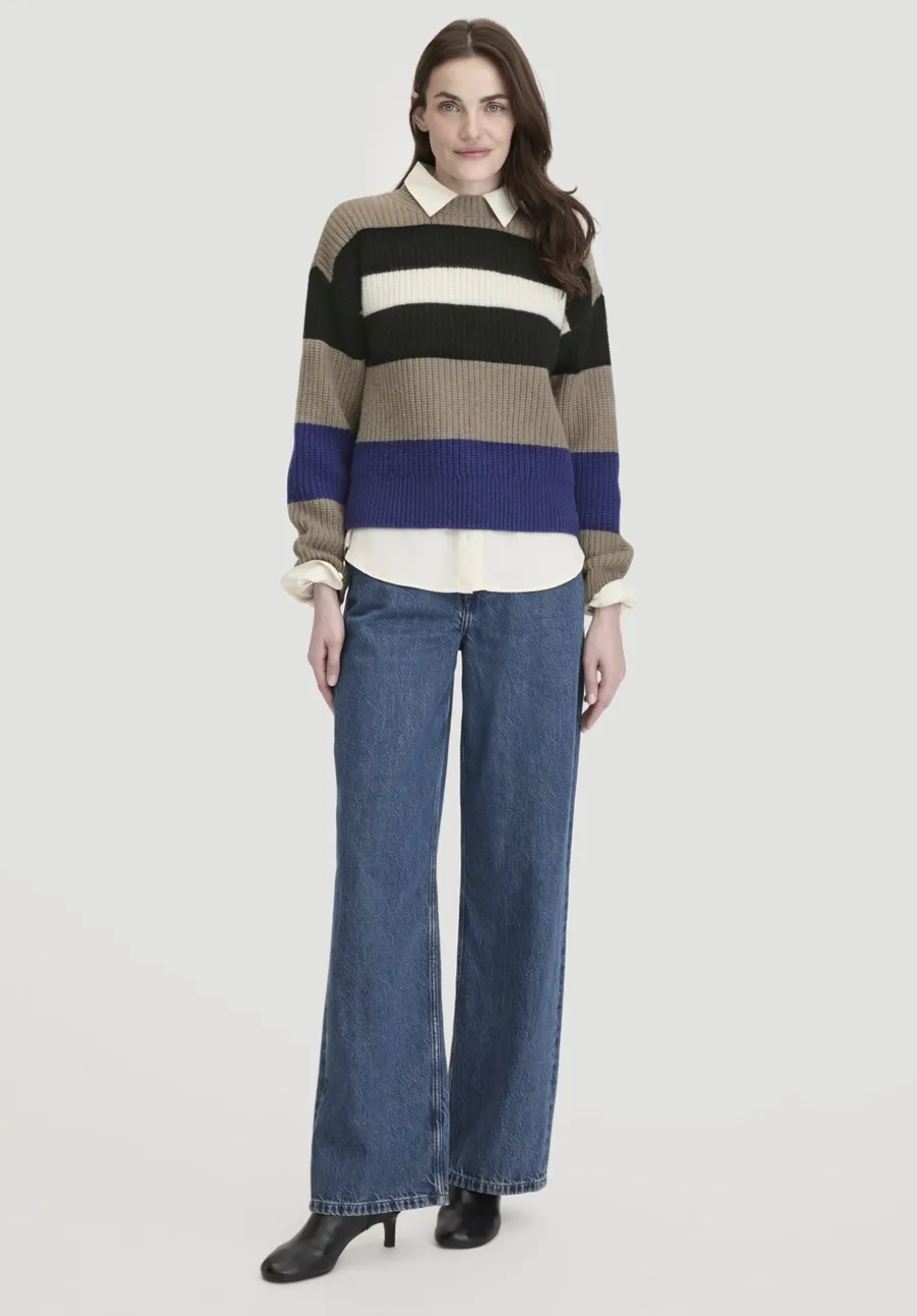 Strick Pullover Relaxed BETTER RECYCLING aus reiner Bio-Merinowolle von hessnatur