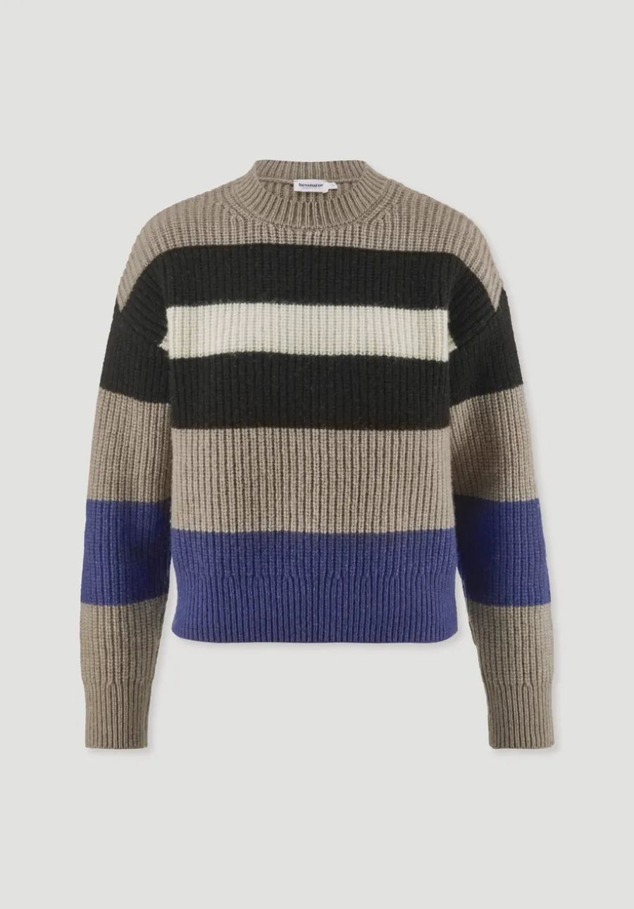 Strick Pullover Relaxed BETTER RECYCLING aus reiner Bio-Merinowolle von hessnatur