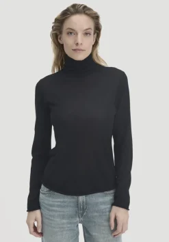 Strick Rollkragen Pullover Slim aus reiner Bio-Merinowolle von hessnatur