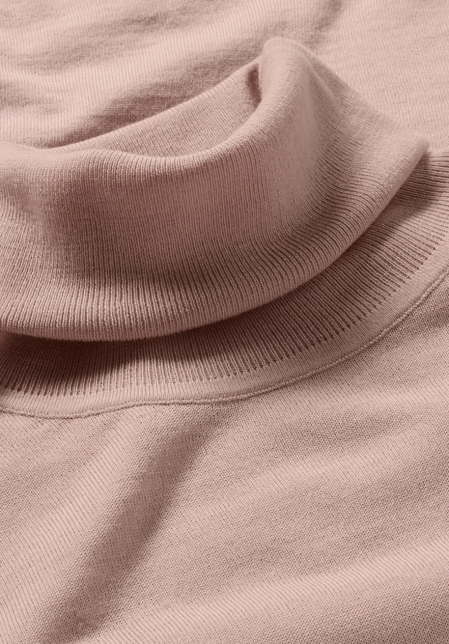 Strick Rollkragen Pullover Slim aus reiner Bio-Merinowolle von hessnatur