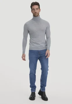 Strick Rollkragen Pullover Regular aus reiner Bio-Merinowolle von hessnatur