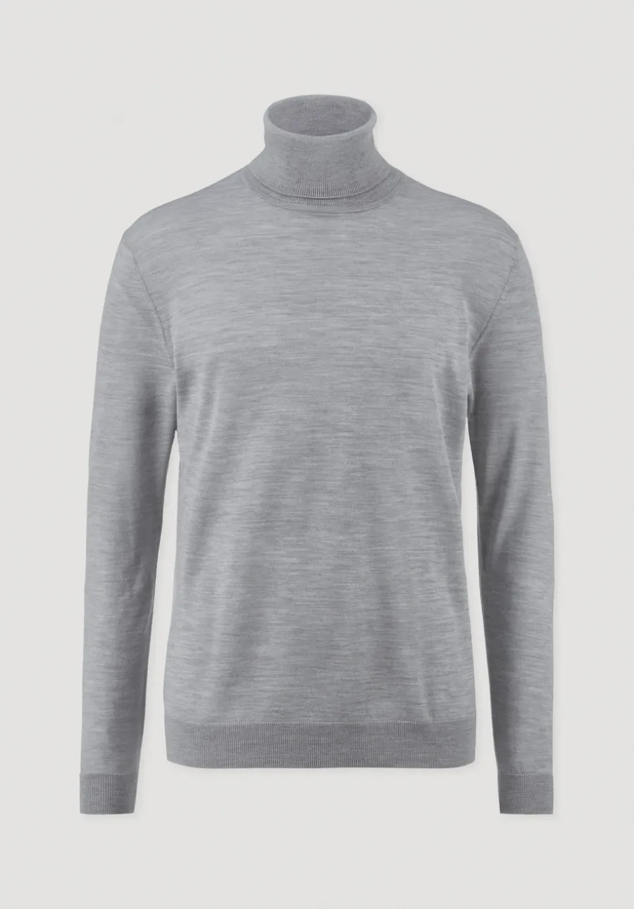 Strick Rollkragen Pullover Regular aus reiner Bio-Merinowolle von hessnatur