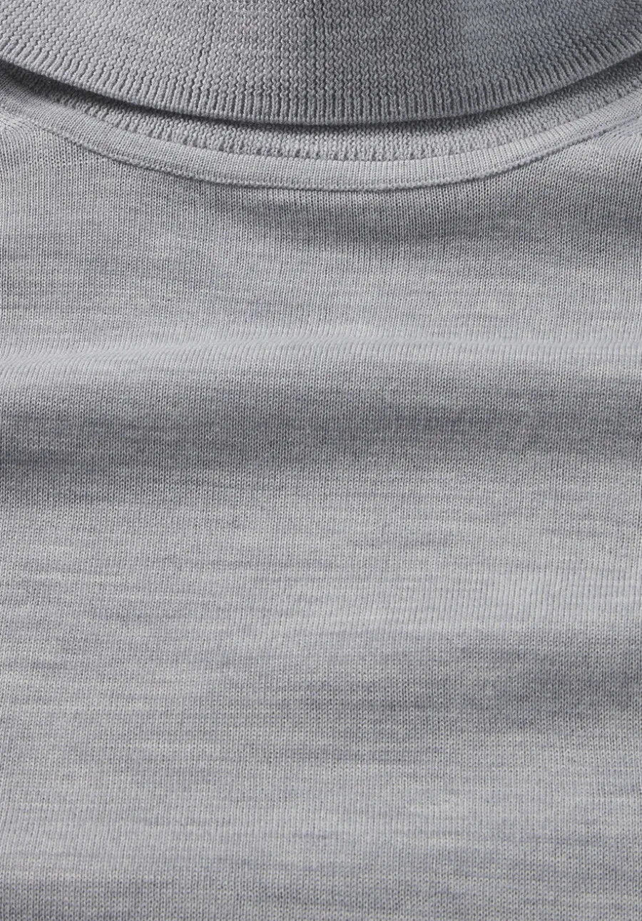 Strick Rollkragen Pullover Regular aus reiner Bio-Merinowolle von hessnatur