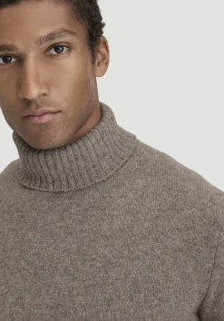 Strick Rollkragen Pullover Regular aus Yakwolle und Schurwolle von hessnatur