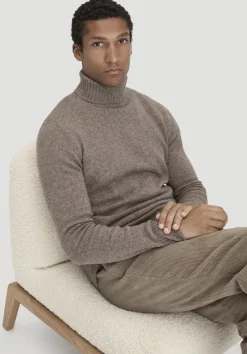 Strick Rollkragen Pullover Regular aus Yakwolle und Schurwolle von hessnatur