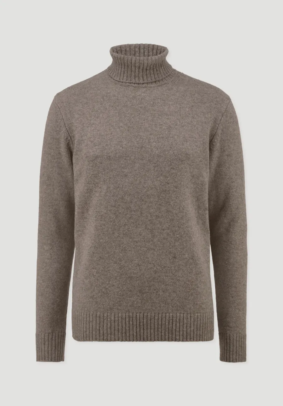 Strick Rollkragen Pullover Regular aus Yakwolle und Schurwolle von hessnatur