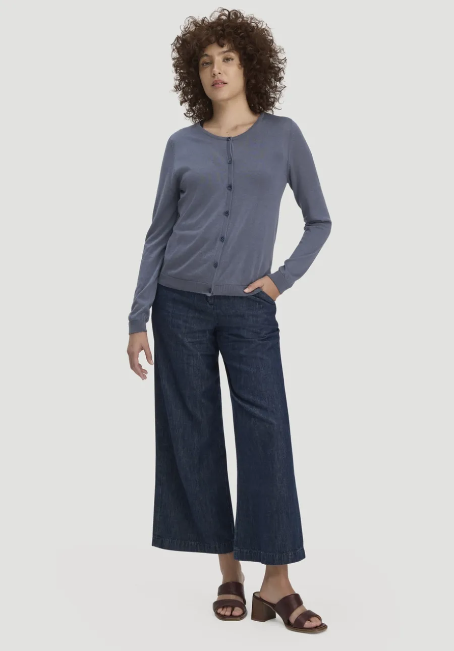 Strickjacke Regular aus TENCEL™ Lyocell mit Bio-Baumwolle von hessnatur