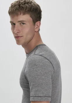 T-Shirt PURE FUNCTION mit Bio-Merinowolle und Seide von hessnatur