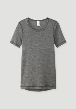 T-Shirt SILK & WARM TOUCH mit Bio-Merinowolle und Seide von hessnatur