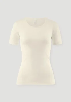 T-Shirt SILK & WARM TOUCH mit Bio-Merinowolle und Seide von hessnatur