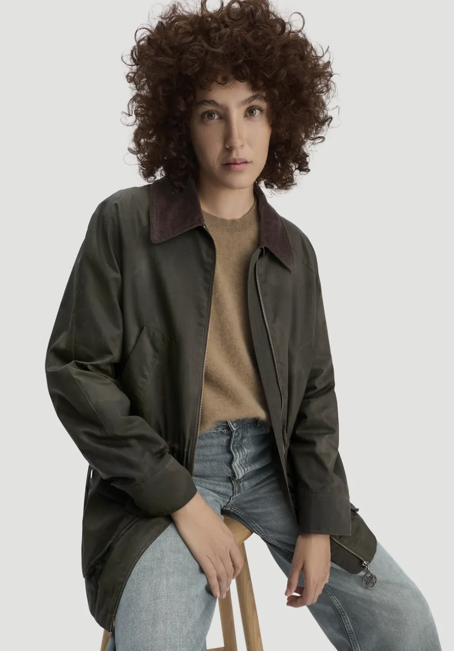 Wachsjacke Regular aus reiner Bio-Baumwolle von hessnatur