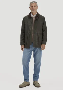 Wachsjacke Regular aus reiner Bio-Baumwolle von hessnatur