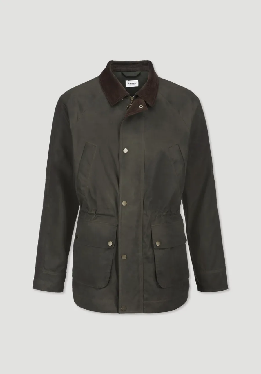 Wachsjacke Regular aus reiner Bio-Baumwolle von hessnatur
