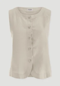 Weste Regular aus reinem Leinen von hessnatur