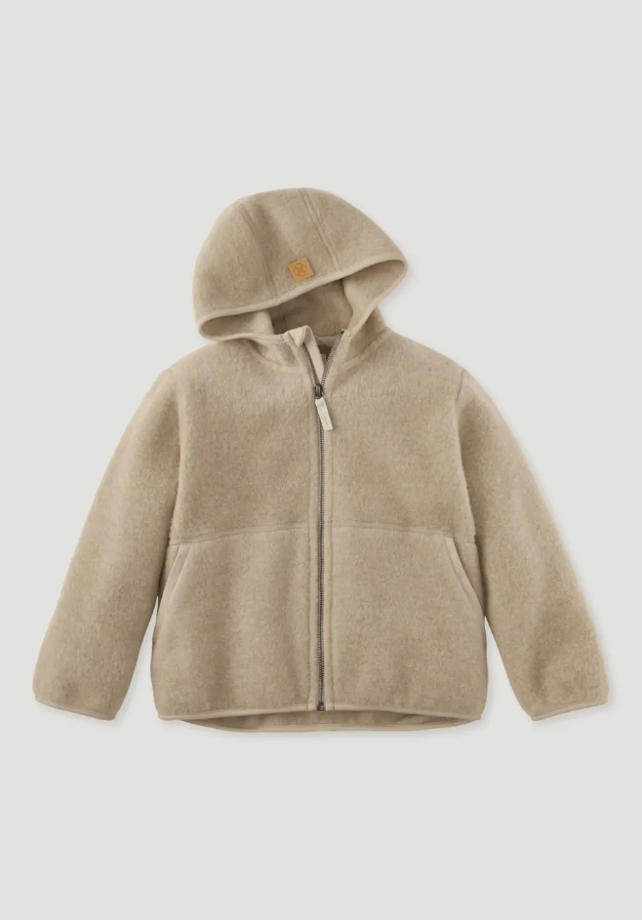 Wollfleece Jacke aus reiner Bio-Merinowolle von hessnatur