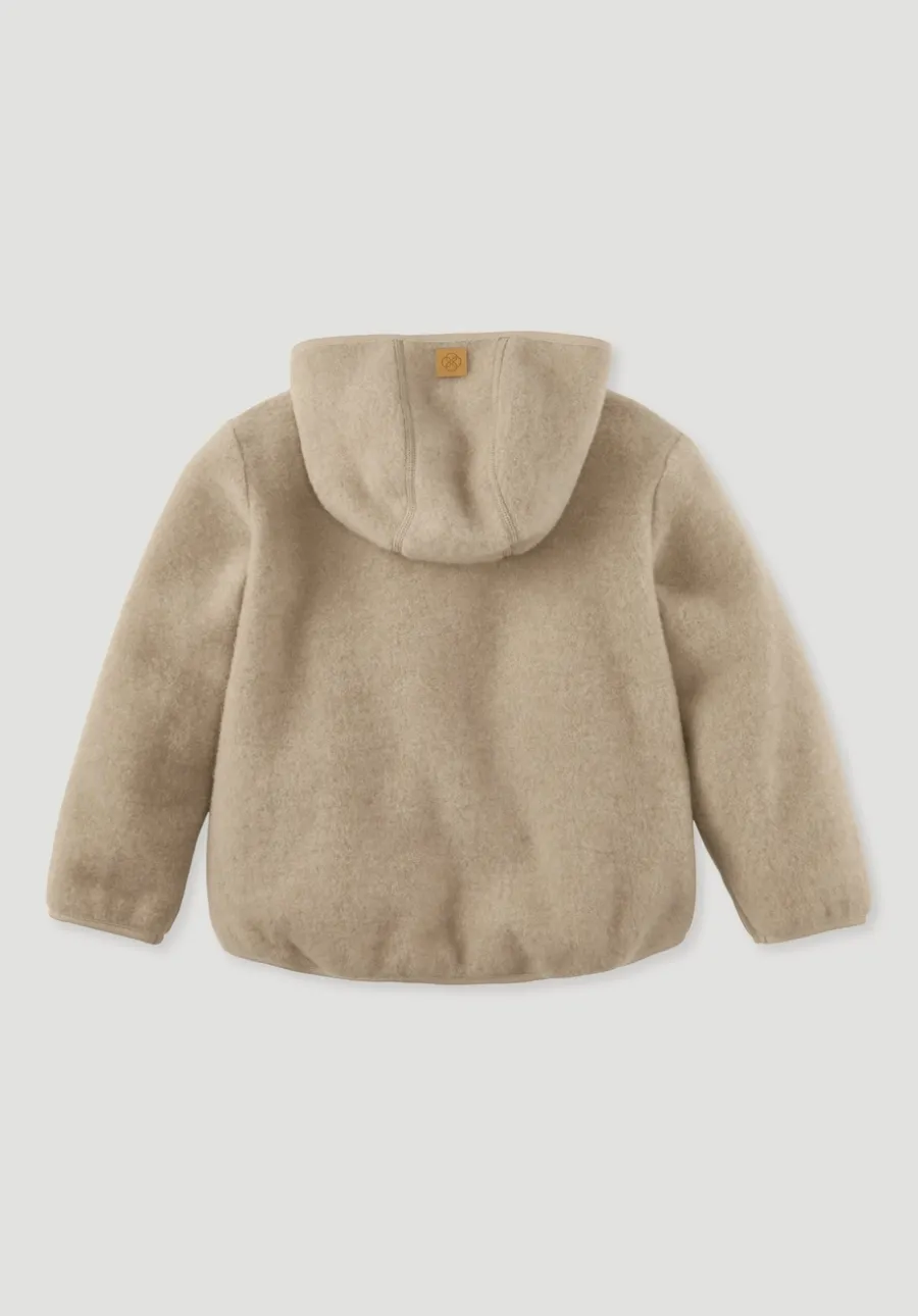 Wollfleece Jacke aus reiner Bio-Merinowolle von hessnatur