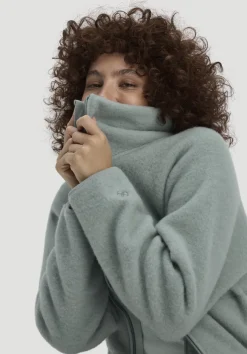 Wollfleece Jacke Oversized aus reiner Bio-Merinowolle von hessnatur