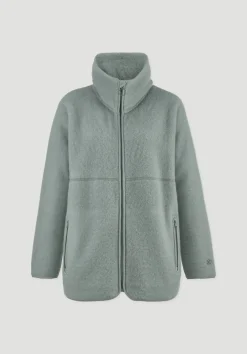 Wollfleece Jacke Oversized aus reiner Bio-Merinowolle von hessnatur