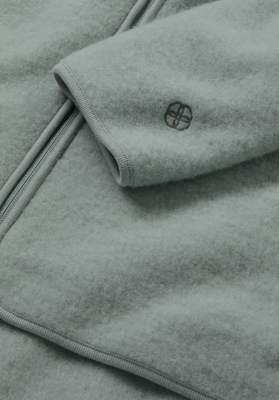 Wollfleece Jacke Oversized aus reiner Bio-Merinowolle von hessnatur
