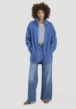 Wollfleece Jacke Oversized aus reiner Bio-Merinowolle von hessnatur