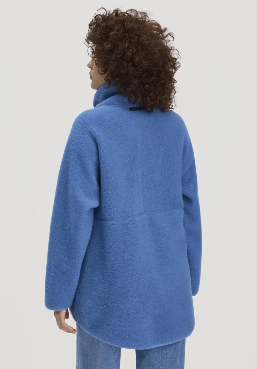 Wollfleece Jacke Oversized aus reiner Bio-Merinowolle von hessnatur