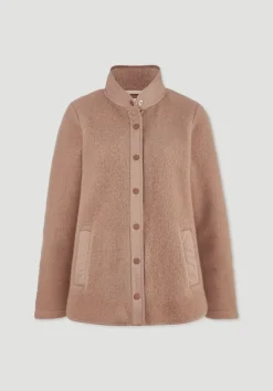 Wollfleece Jacke Regular aus Bio-Merinowolle und Bio-Baumwolle von hessnatur