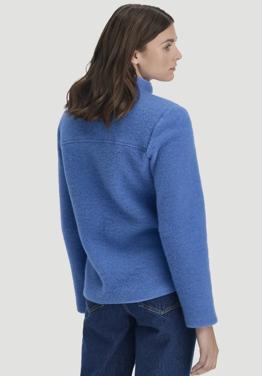Wollfleece Jacke Regular aus reiner Bio-Merinowolle von hessnatur