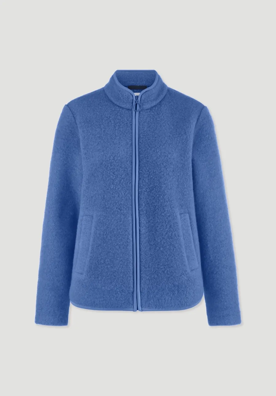Wollfleece Jacke Regular aus reiner Bio-Merinowolle von hessnatur