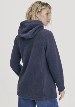 Wollfleece Kapuzen-Jacke Regular aus Bio-Merinowolle und Bio-Baumwolle von hessnatur