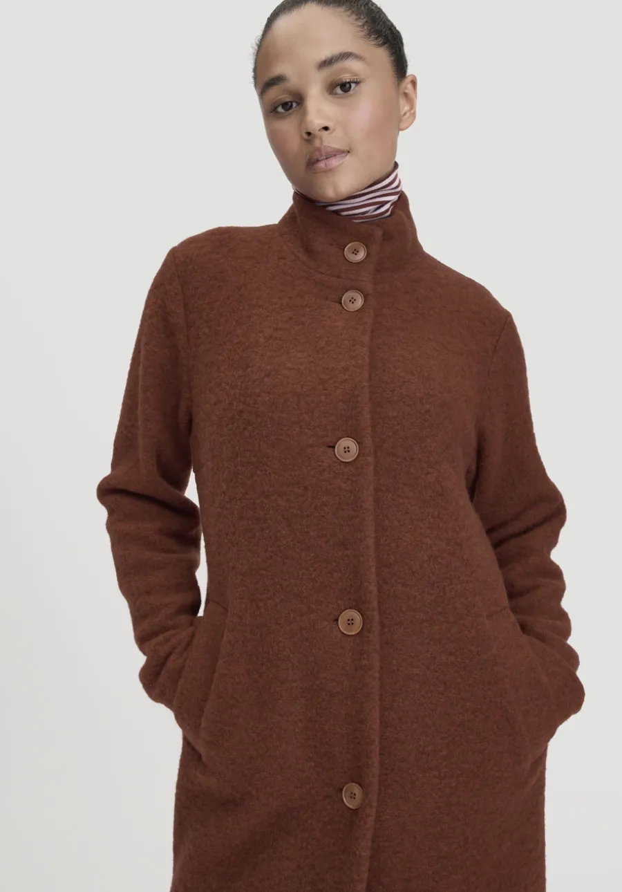 Wollfleece Mantel Regular aus reiner Bio-Merinowolle von hessnatur