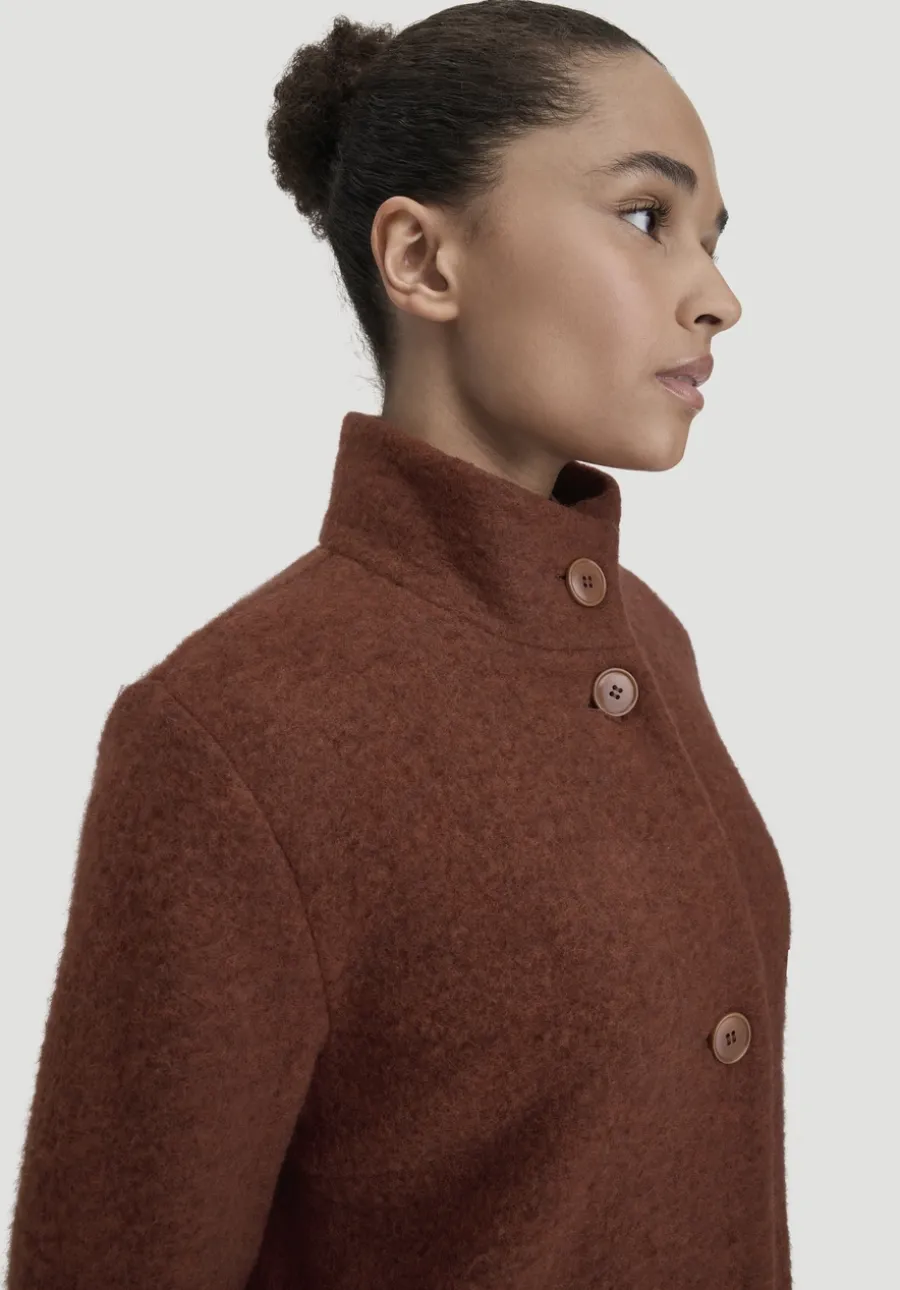 Wollfleece Mantel Regular aus reiner Bio-Merinowolle von hessnatur