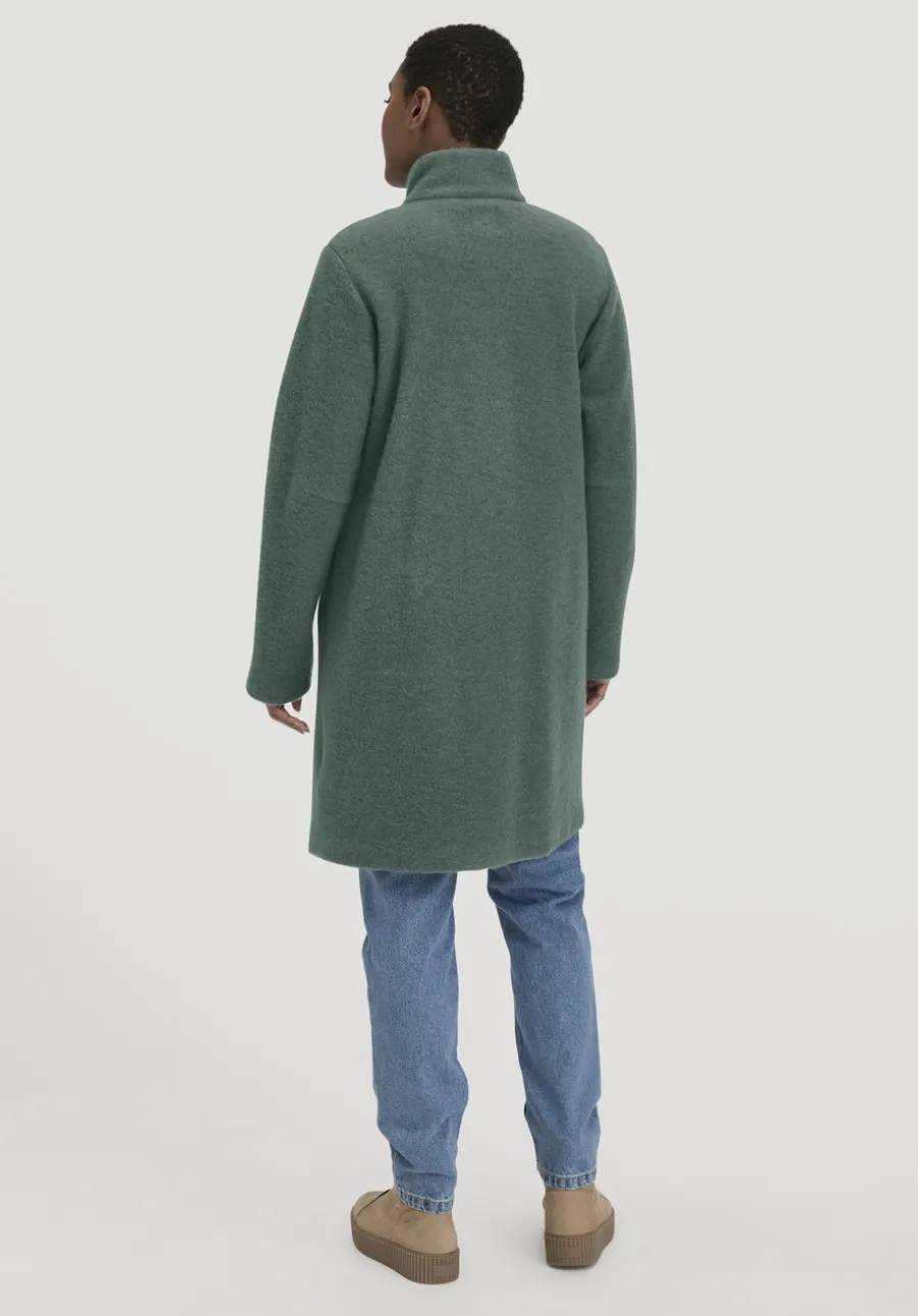 Wollfleece Mantel Regular aus reiner Bio-Merinowolle von hessnatur