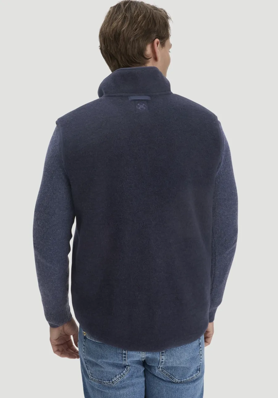 Wollfleece Weste Regular aus reiner Bio-Merinowolle von hessnatur