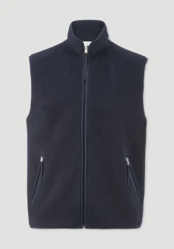 Wollfleece Weste Regular aus reiner Bio-Merinowolle von hessnatur