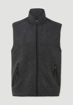 Wollfleece Weste Regular aus reiner Bio-Merinowolle von hessnatur