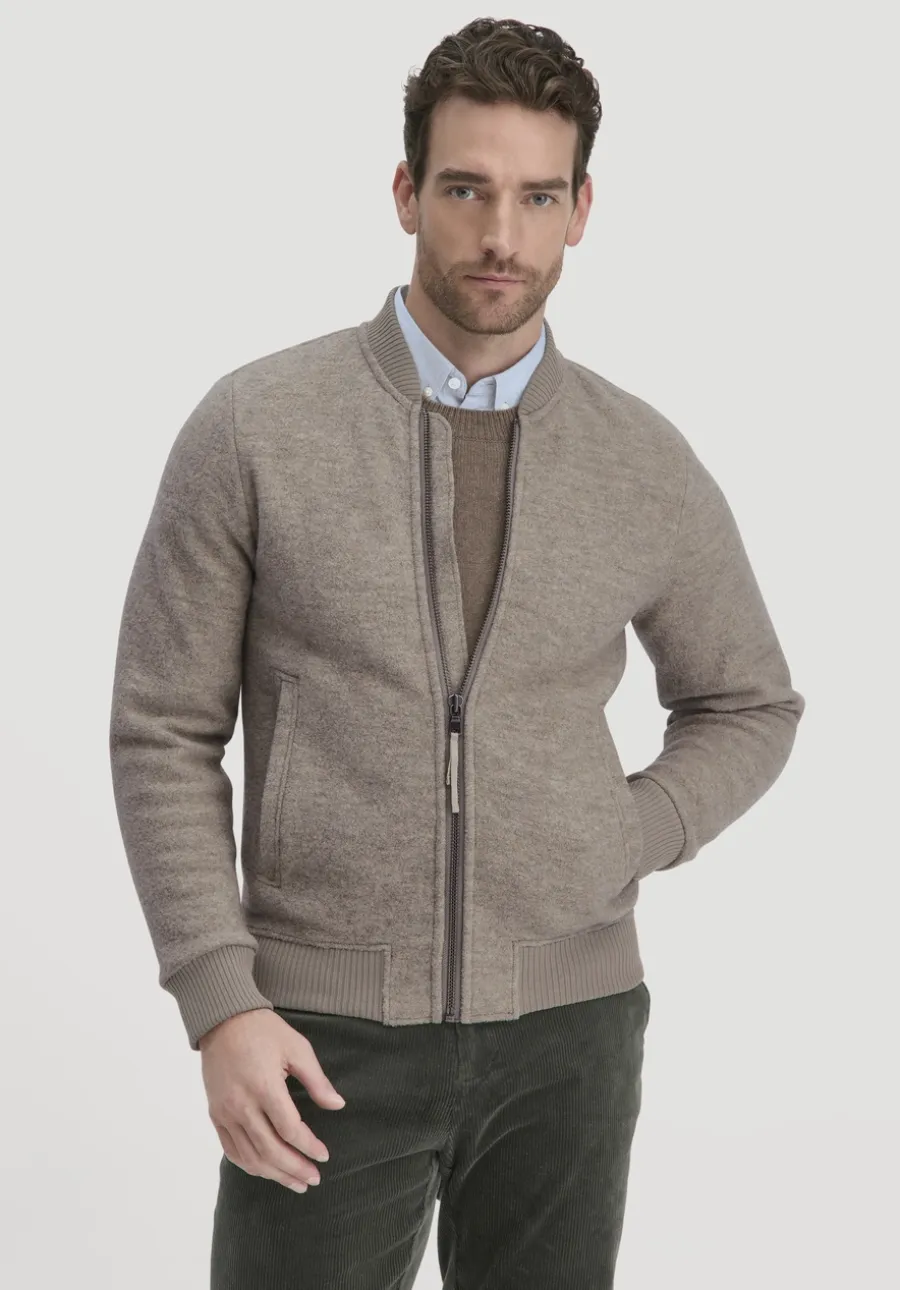Wollwalk Jacke Relaxed aus reiner Bio-Merinowolle von hessnatur