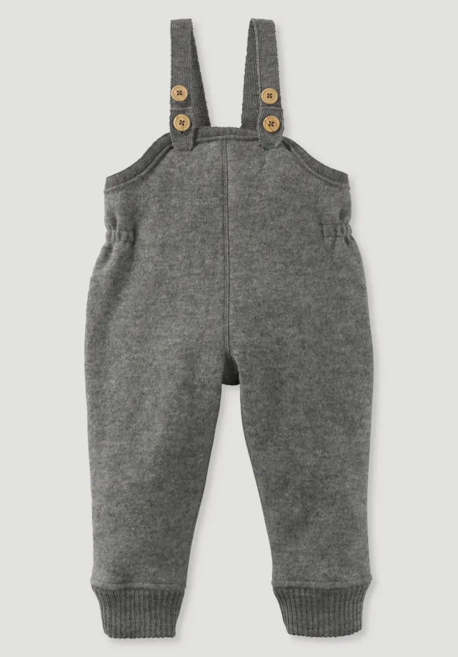 Wollwalk Latzhose aus reiner Bio-Merinowolle von hessnatur